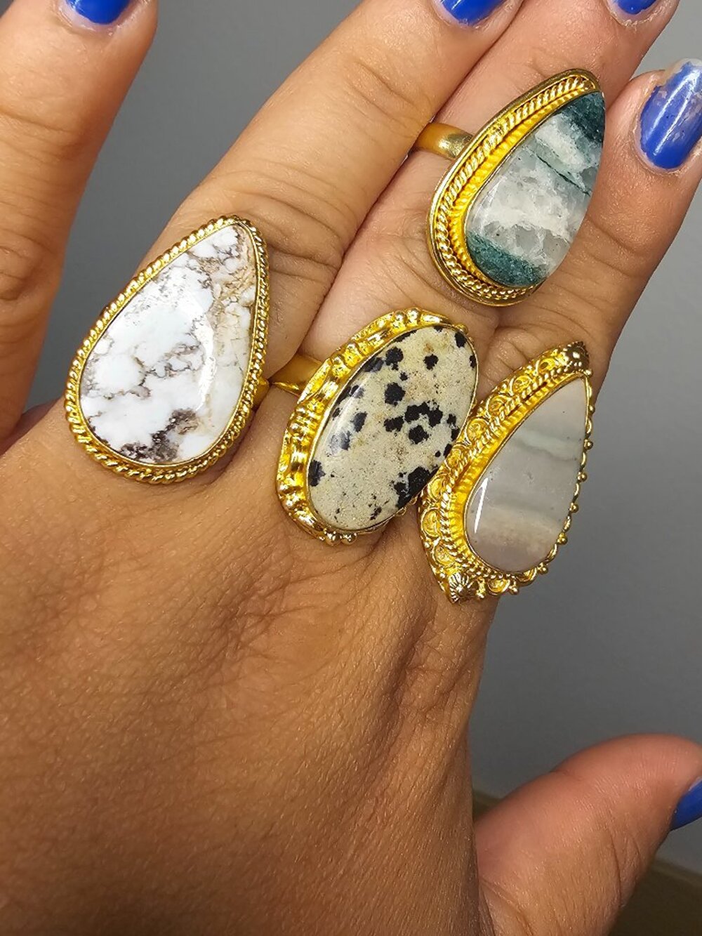 unique gemstone rings, women's jewelry